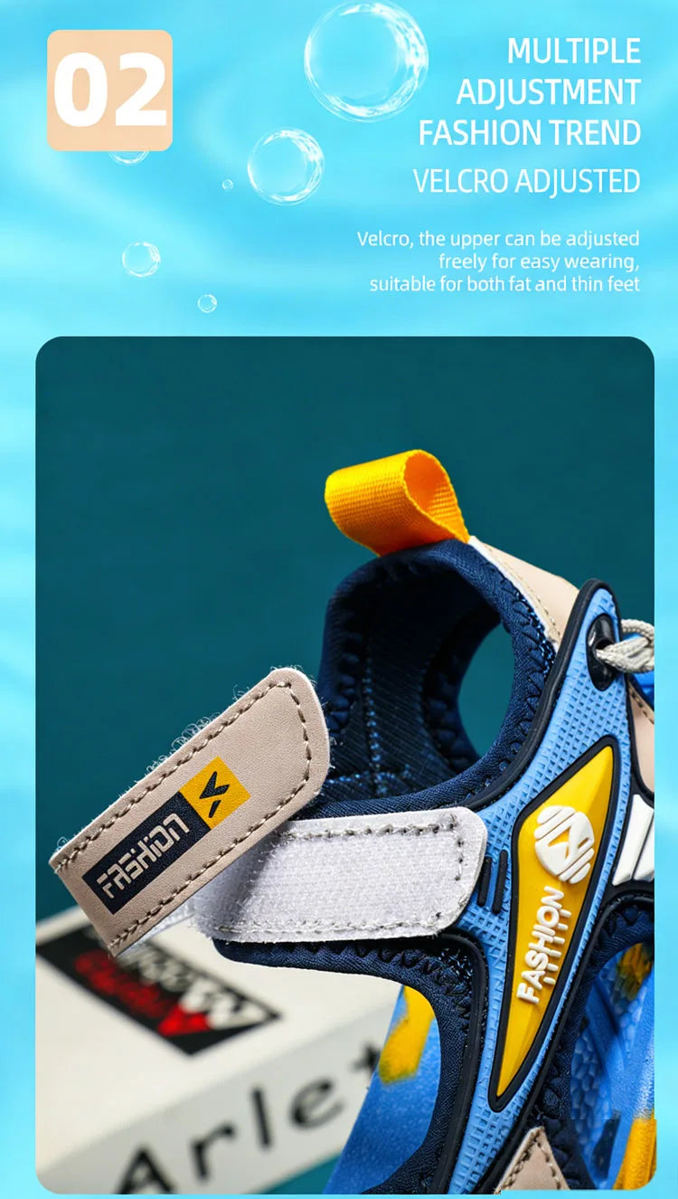 Summer Sandals for Boys Girls Non-Slip Outdoor Children Beach Shoes Lightweight Soft Sole Breathable Kids Walking Sandalias