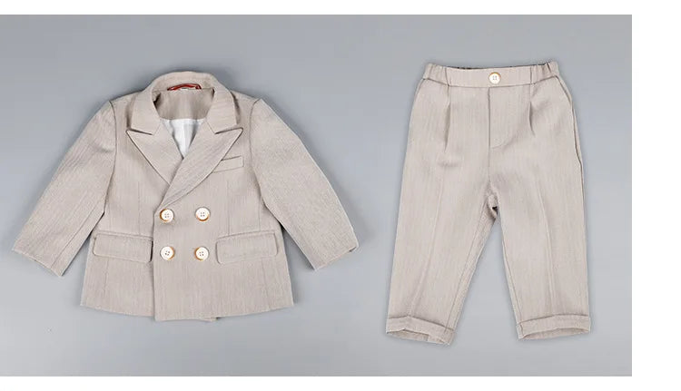 Boys Suit For Wedding 1Year Baby Kids Photograph Suit Children Formal Ceremony Tuxedo Dress Child Party Performance Costume