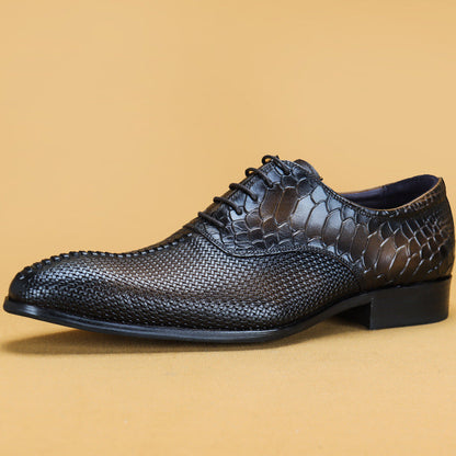 Italian Men Oxford Shoes Genuine Leather Lace Up Luxury Black Brown Mens Dress Shoes Office Business Wedding Formal Shoes Men