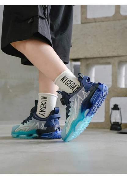 Boys Sports Sneakers Kids Athletic Shoes Outdoor Running Tennis Basketball Casual Walking Footwear Non-slip Size 29-39