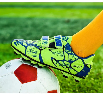 Kids Soccer Shoes Society TF/FG School Football Boots Cleats Grass Sneakers Boy Girl Outdoor Athletic Training Sports Footwear
