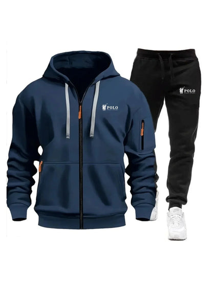 Zipper Sweatshirt Suit Sweatshirts for Men Daily Casual Hoodies Pants High Quality 2026 Sports Tracksuit Jogging Men's Clothing