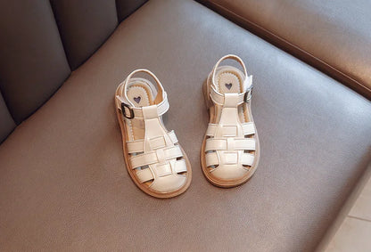 2025  New Summer Princess Sandals For Women's Kids Soft Sole Roma Single Shoes Children's Fashionable Outdoor Footwear