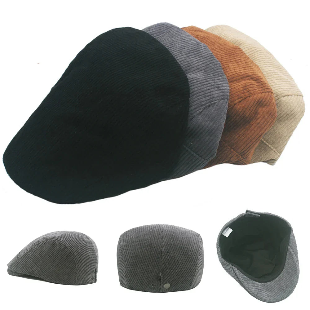 Men Hats For Male Retro Berets Seasons Casual Flat Cap Fashion Dad Hats Unisex Bonnet Gorros Hombre Retro Artist Hat