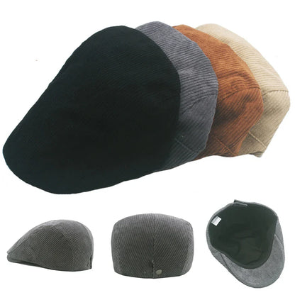 Men Hats For Male Retro Berets Seasons Casual Flat Cap Fashion Dad Hats Unisex Bonnet Gorros Hombre Retro Artist Hat
