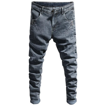 Autumn and Spring New Fashion Trend American Vintage Straight Leg Jeans Men's Casual Comfortable Sports High Quality Denim Pants