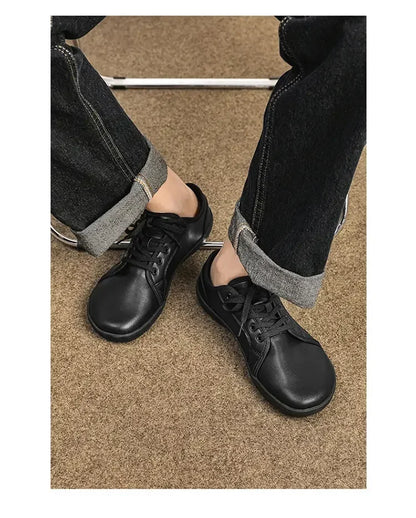 Mens Artificial Leather Wide Barefoot Shoes Unisex Plus Size Male Outdoor Minimalist Sneakers Women Zero Drop Casual Walking