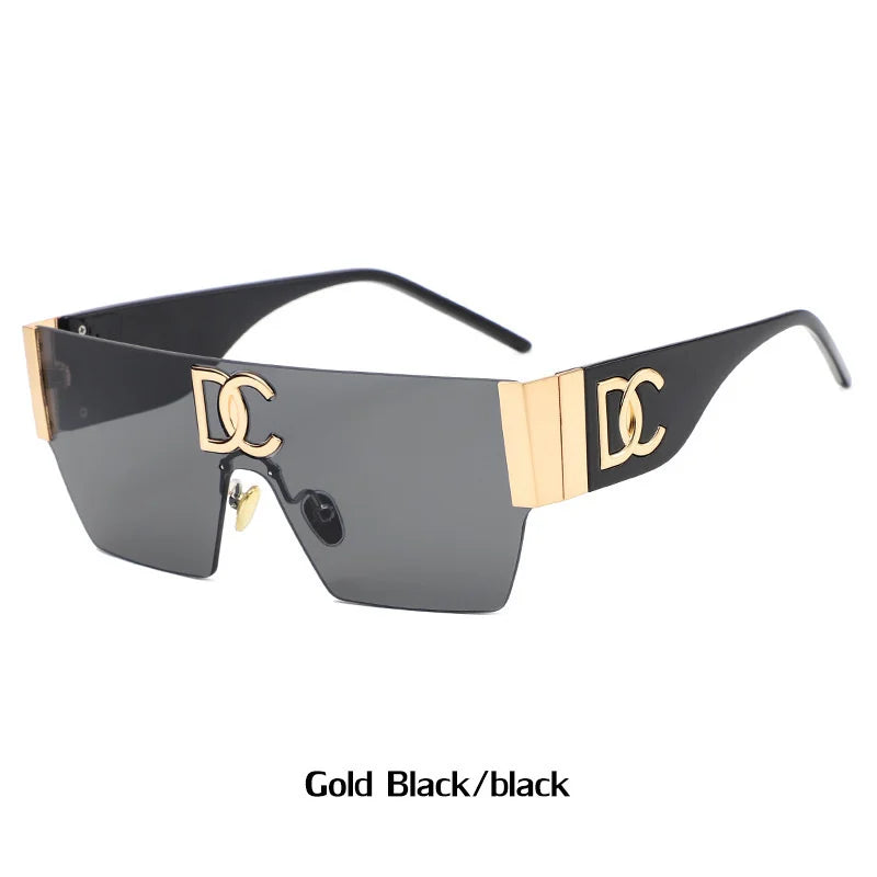 Sunglasses Women Ladies One-Piece Brand Designer Sun Glasses Men