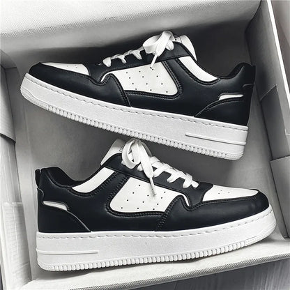 Sapatos Masculinos de Primavera e Verão, Tênis Respiráveis Novos, Sapatos Brancos com Sola Grossa da Moda Masculina e Versáteis, Tênis Esportivos e Casuais