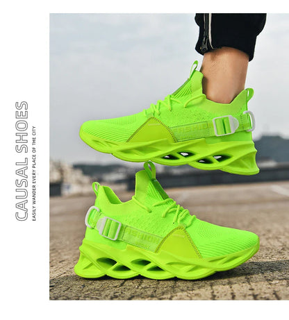 Tênis Masculino de Malha Respirável Casual Sapatos Masculinos Unissex Leve Macio Sola Grossa Buraco Sapatos de Casal Tênis Atlético Sapatos Femininos