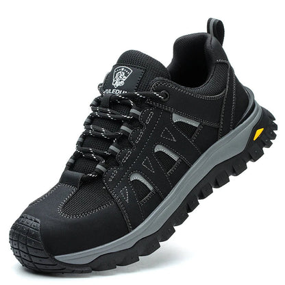 Steel Toe Safety Shoes Men Work Safety Boots Lightweight Breathable Comfortable Sneakers Men Boots Slip-resistant shoes