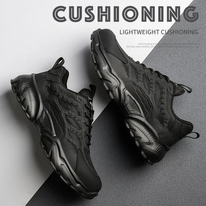 Safety Shoes Men, Lightweight Breathable Anti-Puncture Anti-Smash Non Slip Industrial Work Boots
