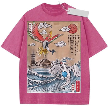 T Shirt Man Women Anime Short Sleeve Tee Summer 2026 Streetwear Casual Tops Y2k Clothes