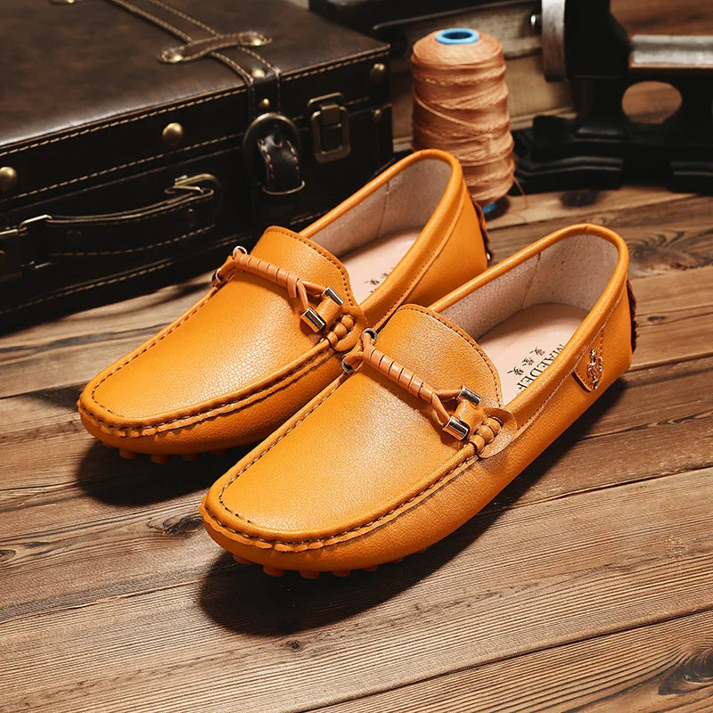 Summer Mens Fashion High Quality Outdoor Casual Leather Shoes Comfortable Breathable Classic 2024 New Slip on Men's Shoes