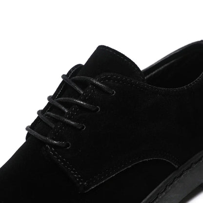 Luxury Brand Mens Casual Shoes Black Men Leather Shoes Fashion Lace Up Platform Work Shoes Wedding Formal Dress Oxfords Shoes
