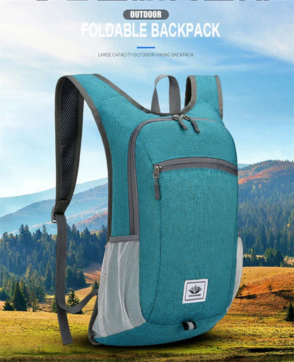 Portable Foldable Backpack,Men Women Ultralight Folding Bag,Outdoor Climbing Cycling Hiking  Knapsack Travel Daypack