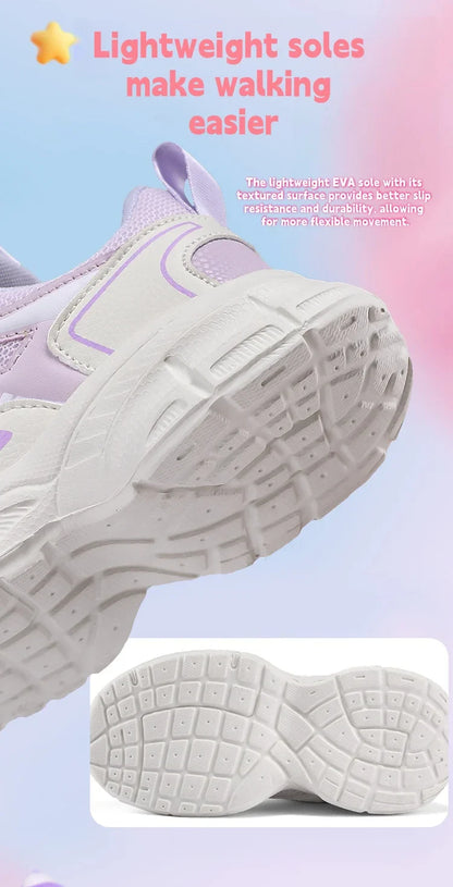Spring and autumn children's shoes girls' school students leisure sports running shoes basketball children outdoor tennis shoes