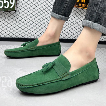 Loafers Men Casual Shoes Tassel Brogue Shoes Men Loafers Moccasins Breathable Slip on Big Size Driving Loafers for Men Shoes