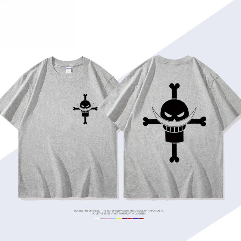 Printed Short Sleeve T-shirt Men's Women's Fashion Loose Cotton Top