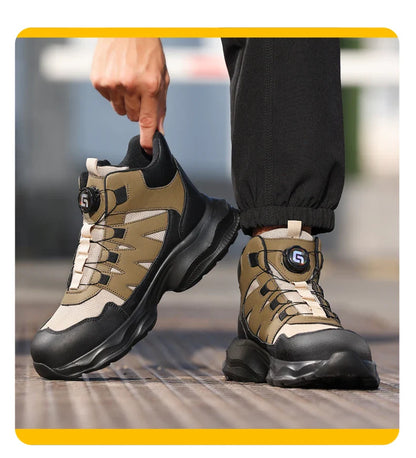 High-top men's work shoes and workwear series for all four seasons