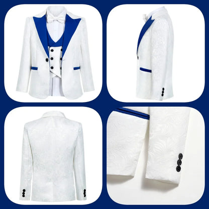 Trendy Boy Christmas Ceremony Suit Fashionable Kids Holiday Formal Outfit For Children Winter Celebration Attire