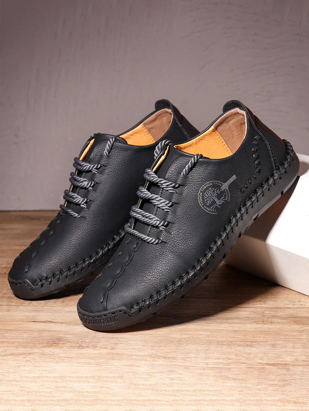 Handmade Leather Casual Men Shoes Design Sneakers Men Comfortable Leather Men Loafers Hot Sale Moccasins Driving Shoes Plus Size