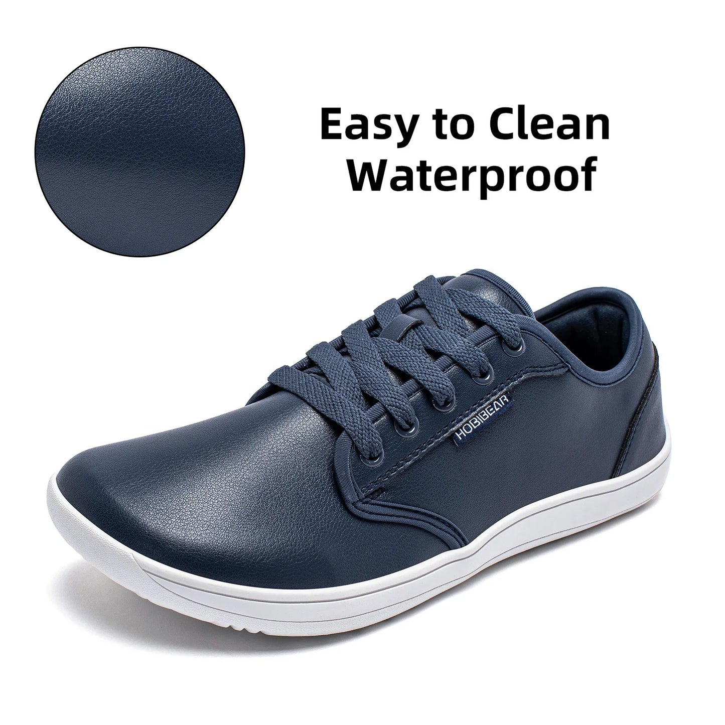Unisex Wide Barefoot Shoes Women Men Zero Drop Minimalist Sneakers Artificial Leather Trail Walking Shoes