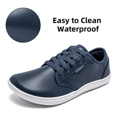 Unisex Wide Barefoot Shoes Women Men Zero Drop Minimalist Sneakers Artificial Leather Trail Walking Shoes