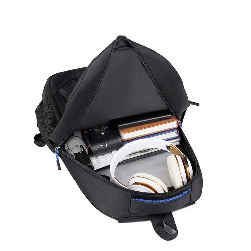 Men's and Women's Double-Shoulder Backpack - Solid Color - Business Travel, Business Trip, Commuting, Casual Use