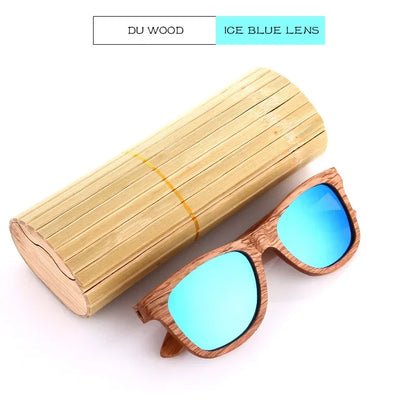 Men bamboo Wood Sunglasses Women Retro Vintage Polarized zebra Wooden Glasses Oculos De Sol Square Summer Goggle paper box