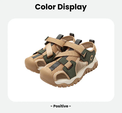 Water Shoes Boys and Girls Mesh Non-Slip Anti-Fall Lightweight Cushioned Sports Sandals Summer for Outdoor Play
