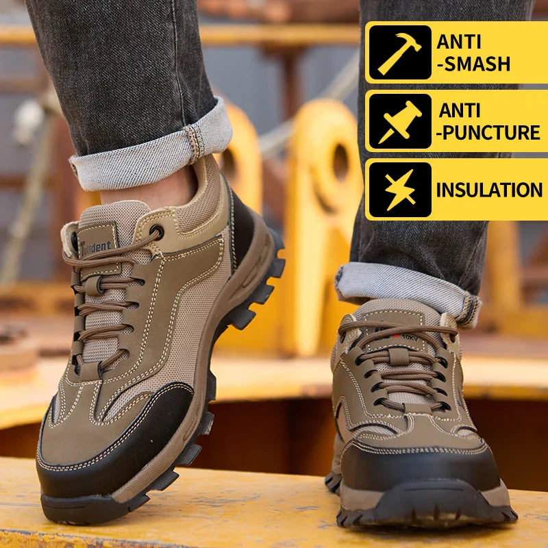 Men's protective shoes, safety shoes, anti smash and anti stab work shoes, insulated shoes, and protective boots