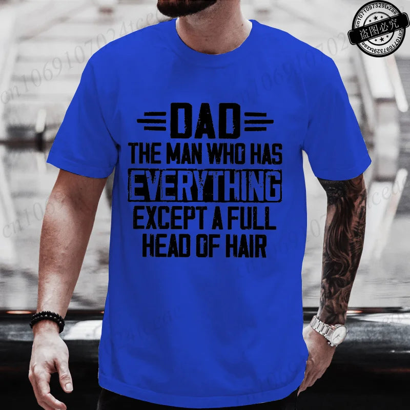 Men Funny Dad T Shirt T-Shirts Clothing Casual Short Sleeve Graphic Printed Tees Fashion Hip Hop Streetwear Father Gift Tops