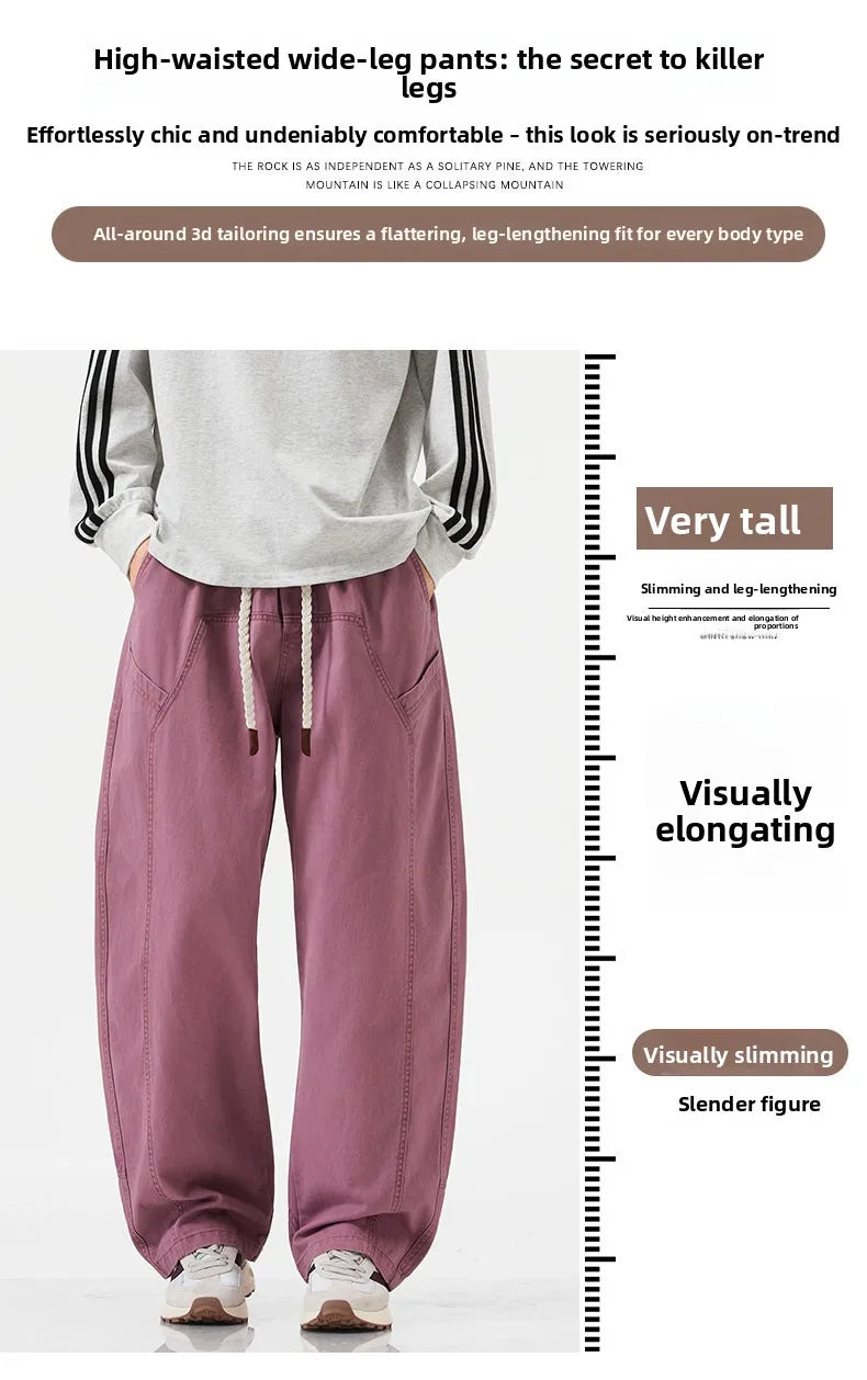 High Quality 100% Cotton Work Pants Men Casual Straight Trousers Y2K Man Plus Size Cargo Pants Fashion Solid Workout Pants