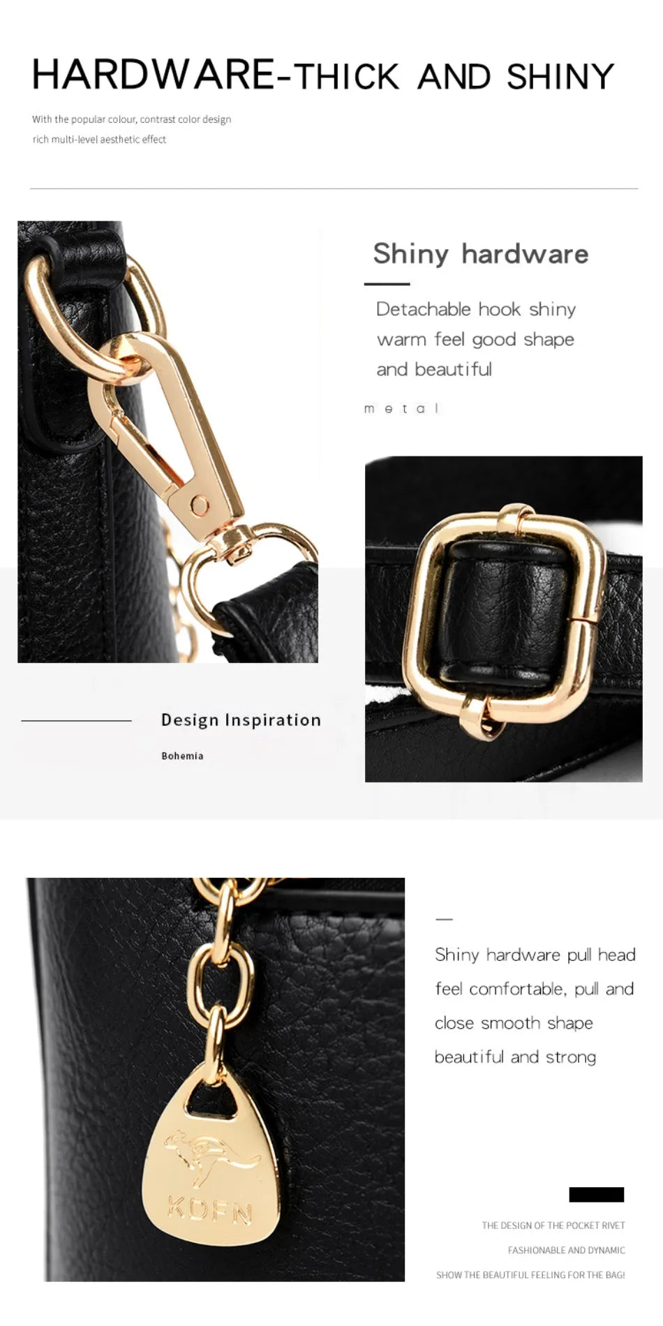 Genuine Brand Fashion Luxury High Quality 3 Layers Leather Handbag Women 2024 Crossbody Bags for Women Lady Large Capacity 2024