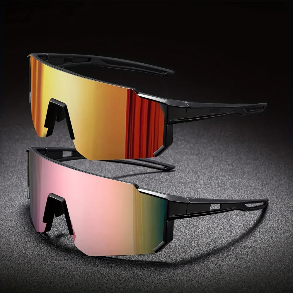 Men's Oversized Cycling Sunglasses Eyewear Bicycle Goggles Windproof Glasses Polarized Lens Road Riding Bike