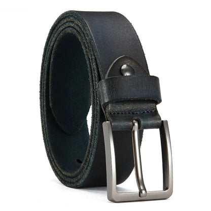 Antique High-quality Metal Needle Buckle High-quality Top Layer Cowhide Men's Casual Belt with Multiple Colors To Choose