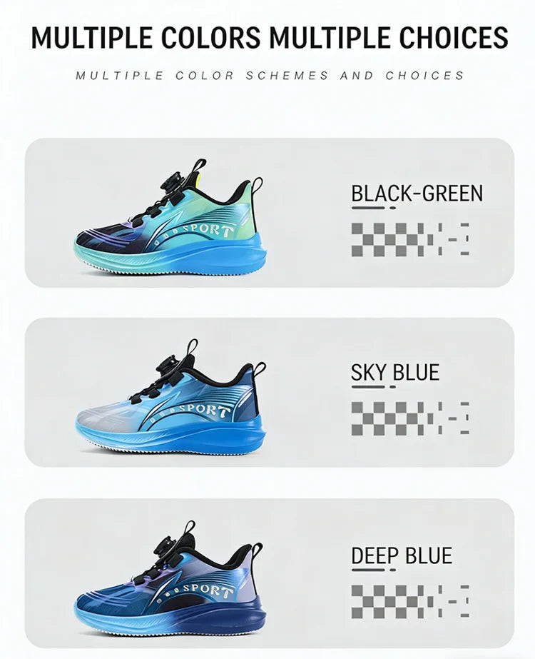 Kids Sneakers Breathable Student Boys Basketball Sports Shoes for Children Outdoor Training Trendy Tennis Size 28-39