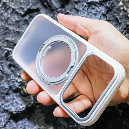 Magnetic 360 Degrees Rotating Ring Holder Case For iPhone 17 Pro Max / 17 Air