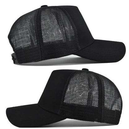 Fashion SunHat Outdoors Trucker Hat Cotton Mesh BreathableBaseball Cap Women Men Summer Sunshade MeshCap Truck Hat Cap Wholesale