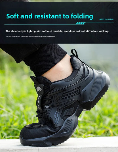 Labor Protection Shoes Are Lightweight Odor Resistant Breathable Smash Resistant Puncture Resistant Wear-resistant Safe for Work