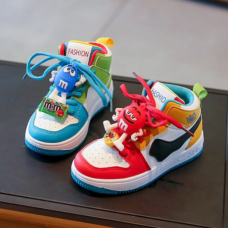 New Four Seasons Kids Single Sneaker Mandarin Ducks Basketball Sports Shoes Boys Girls Sneaker Board Shoes Children Casual Shoes