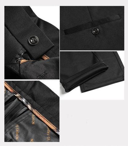 Premium Men's Loose Straight Stretch Trousers – Solid Color Formal Business Pants for All-Day Comfort & Professional Style