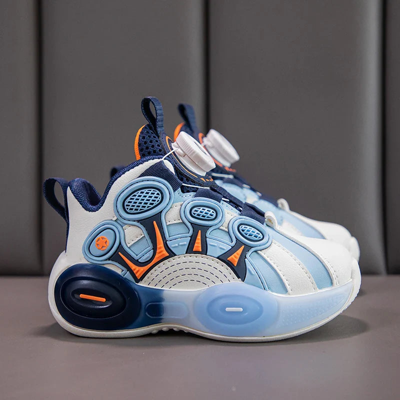 Children Fashion Sneaker Boys Casual Shoes Leather Flat Student Walking Shoes Outdoor Girl Basketball Sports Footwear Zapatillas