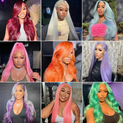 250%Density Human Hair Wig 613 Honey Blonde Colored Lace Front Wigs Straight Human Hair 13x6 HD Lace Frontal Wig For Black Women