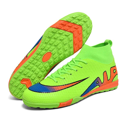 Men Professional Soccer Cleats FG/TF Football Boots Non Slip Breathable Training Shoes Outdoor Match Sneakers Grass Turf Sports