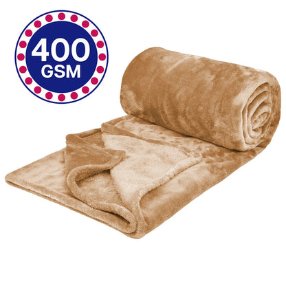 Fleece Blanket Solid Throw Blankets for Couch & Bed, Plush Cozy Fuzzy Blanket Super Soft & Warm Blankets for Fall and Winter