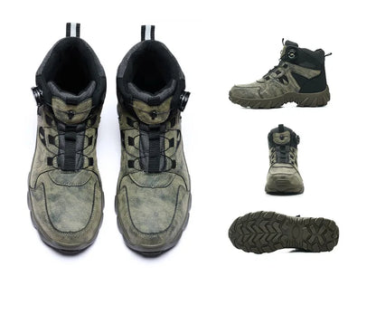 Work Safety Shoes Smash-proof and Puncture-proof Sports Safety Shoes Outdoor Mountaineering Wear-resistant Steel Boots