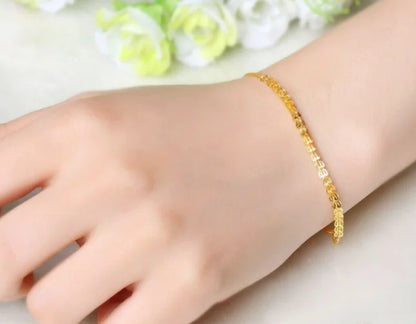 18k gold phoenix-tail bracelets for women yellow gold / rose gold bracelet