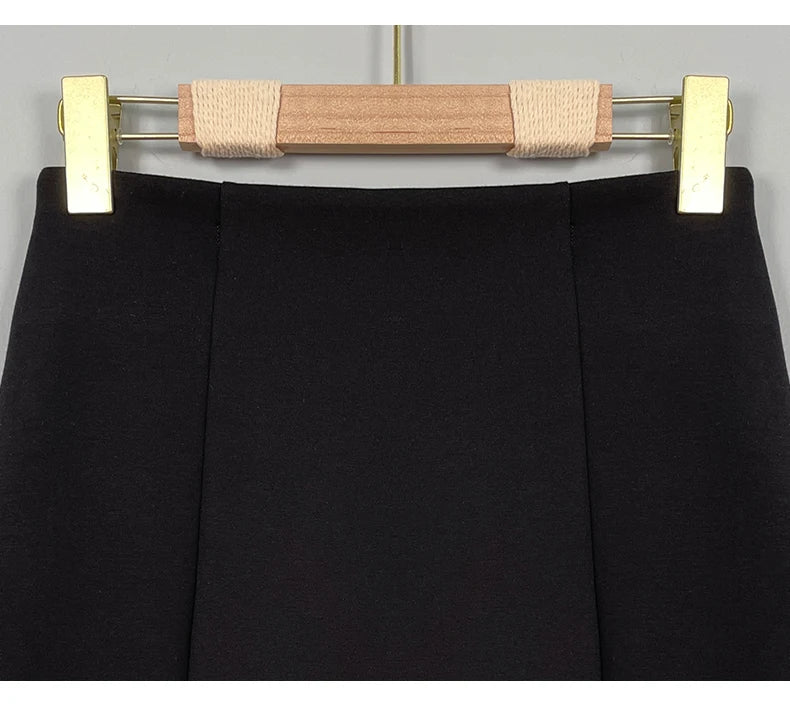 Korean Style 2026 Summer New Slim Comfortable Sexy Mini Skirt Elegant Solid Slim Versatile High Waist Bodycon Skirts for Women